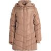 imageSteve Madden Womens Insulated Quilted Puffer Parka Winter Coat with Hood SXLTan