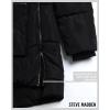 imageSteve Madden Womens Long Parka  Insulated Quilted Puffer Winter Coat for Women with Faux Sherpa Hood Sizes SXLBlack Two