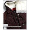 imageSteve Madden Womens Long Parka  Insulated Quilted Puffer Winter Coat for Women with Faux Sherpa Hood Sizes SXLBrown