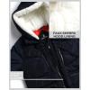 imageSteve Madden Womens Long Parka  Insulated Quilted Puffer Winter Coat for Women with Faux Sherpa Hood Sizes SXLIndigo Heather