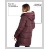 imageSteve Madden Womens Long Parka  Insulated Quilted Puffer Winter Coat for Women with Faux Sherpa Hood Sizes SXLMerlot Two