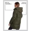 imageSteve Madden Womens Long Parka  Insulated Quilted Puffer Winter Coat for Women with Faux Sherpa Hood Sizes SXLOlive
