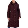 imageMadden Girl Womens Maxi Puffer Jacket  Long Quilted Puffer Coat Sizes S3XMerlot
