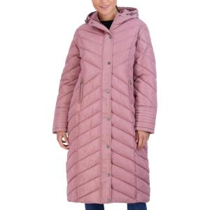 imageMadden Girl Womens Maxi Puffer Jacket  Long Quilted Puffer Coat Sizes S3XDk Dusty Rose