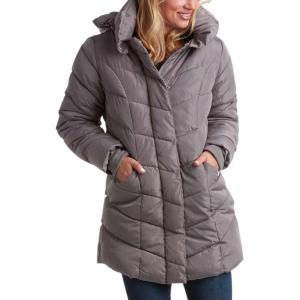imageSteve Madden Womens Insulated Quilted Puffer Parka Winter Coat with Hood SXLTitanium