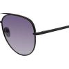 imageSteve Madden Womens Dante SunglassesShiny BlackSmoke Gradient