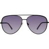 imageSteve Madden Womens Dante SunglassesShiny BlackSmoke Gradient