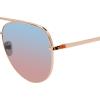 imageSteve Madden Womens Dante SunglassesShiny RosegoldBlue Gradient