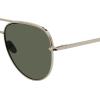 imageSteve Madden Womens Dante SunglassesShiny SilverSolid Green
