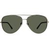 imageSteve Madden Womens Dante SunglassesShiny SilverSolid Green