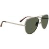 imageSteve Madden Womens Dante SunglassesShiny SilverSolid Green