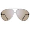 imageSteve Madden Womens Decker SunglassesCrystal WhitePurple Mirrored
