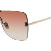 imageSteve Madden Womens Female Sunglasses Style Bentley ShieldSatin GoldBrownBrown Gradient
