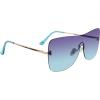 imageSteve Madden Womens Female Sunglasses Style Bentley ShieldShiny GoldCrystal BlueBlue Gradient