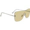 imageSteve Madden Womens Female Sunglasses Style Bentley ShieldShiny SilverSilver Mirrored