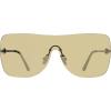 imageSteve Madden Womens Female Sunglasses Style Bentley ShieldShiny SilverSilver Mirrored