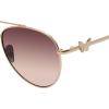 imageSteve Madden Womens Harlee SunglassesShiny GoldBrownBrown Gradient