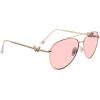 imageSteve Madden Womens Harlee SunglassesShiny GoldSolid Plum