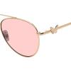 imageSteve Madden Womens Harlee SunglassesShiny GoldSolid Plum