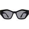 imageSteve Madden Womens Stacia SunglassesBlackSolid Smoke