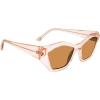 imageSteve Madden Womens Stacia SunglassesCrystal PinkSolid Light Brown