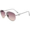 imageSteve Madden Womens Harlee SunglassesShiny SilverPink Gradient