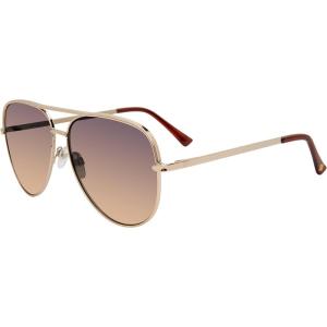 imageSteve Madden Womens Dante SunglassesShiny GoldBrown
