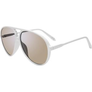imageSteve Madden Womens Decker SunglassesCrystal WhitePurple Mirrored
