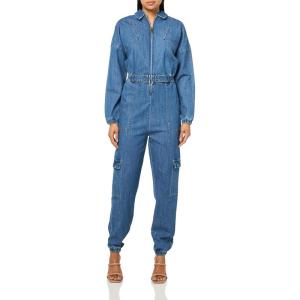 imageSteve Madden Womens Apparel Trista JumpsuitBlue Denim