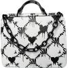 imageSteve Madden Bevelyn Convertible Crossbody BagBlackWhite Hearts