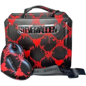 imageSteve Madden Bevelyn Convertible Crossbody BagBlackRed Hearts