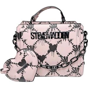 imageSteve Madden Bevelyn Convertible Crossbody BagPinkBlack Hearts