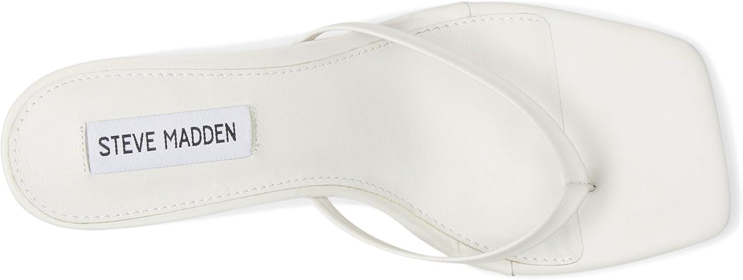 imageSteve Madden Womens Allies Heeled SandalWhite Leather