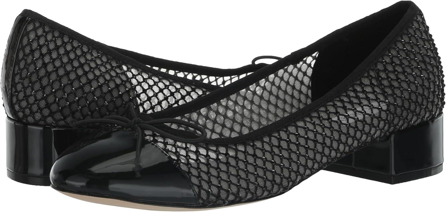 imageSteve Madden Womens Cherish Leather Slip On Loafer HeelsBlack Mesh