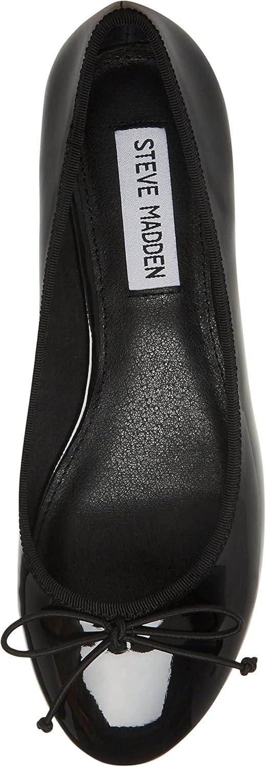 imageSteve Madden Womens Cherish Leather Slip On Loafer HeelsBlack Patent
