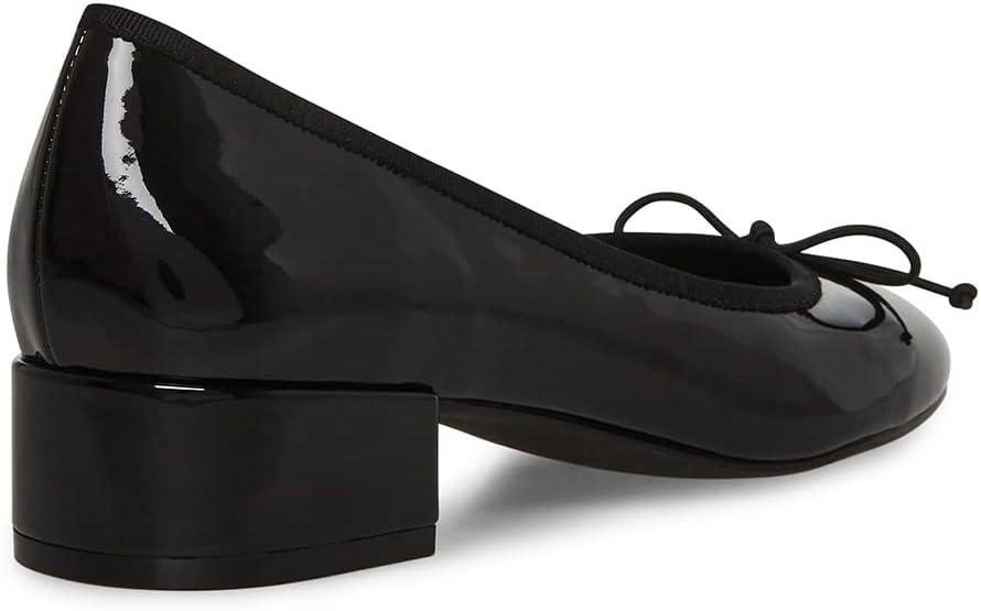 imageSteve Madden Womens Cherish Leather Slip On Loafer HeelsBlack Patent