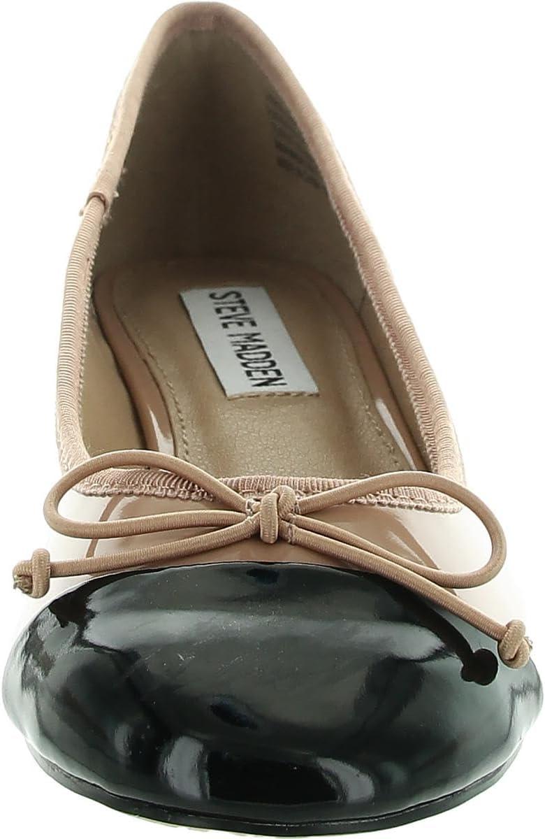 imageSteve Madden Womens Cherish Leather Slip On Loafer HeelsNatural Multi