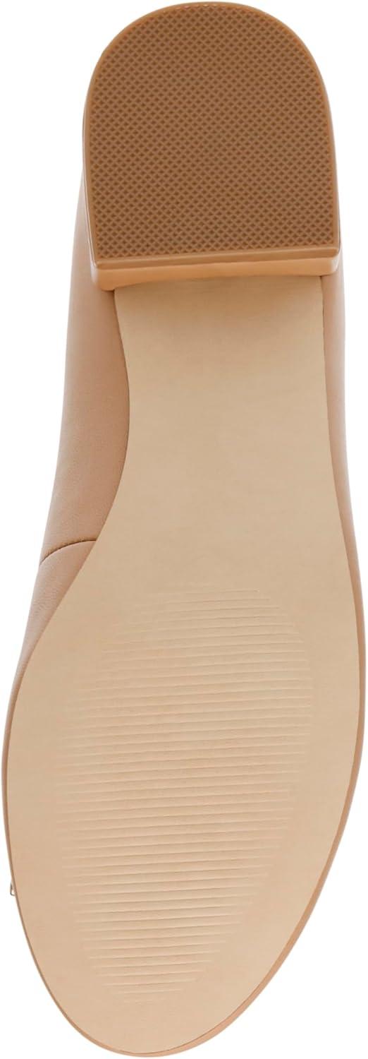 imageSteve Madden Womens Cherish Leather Slip On Loafer HeelsTan Leather