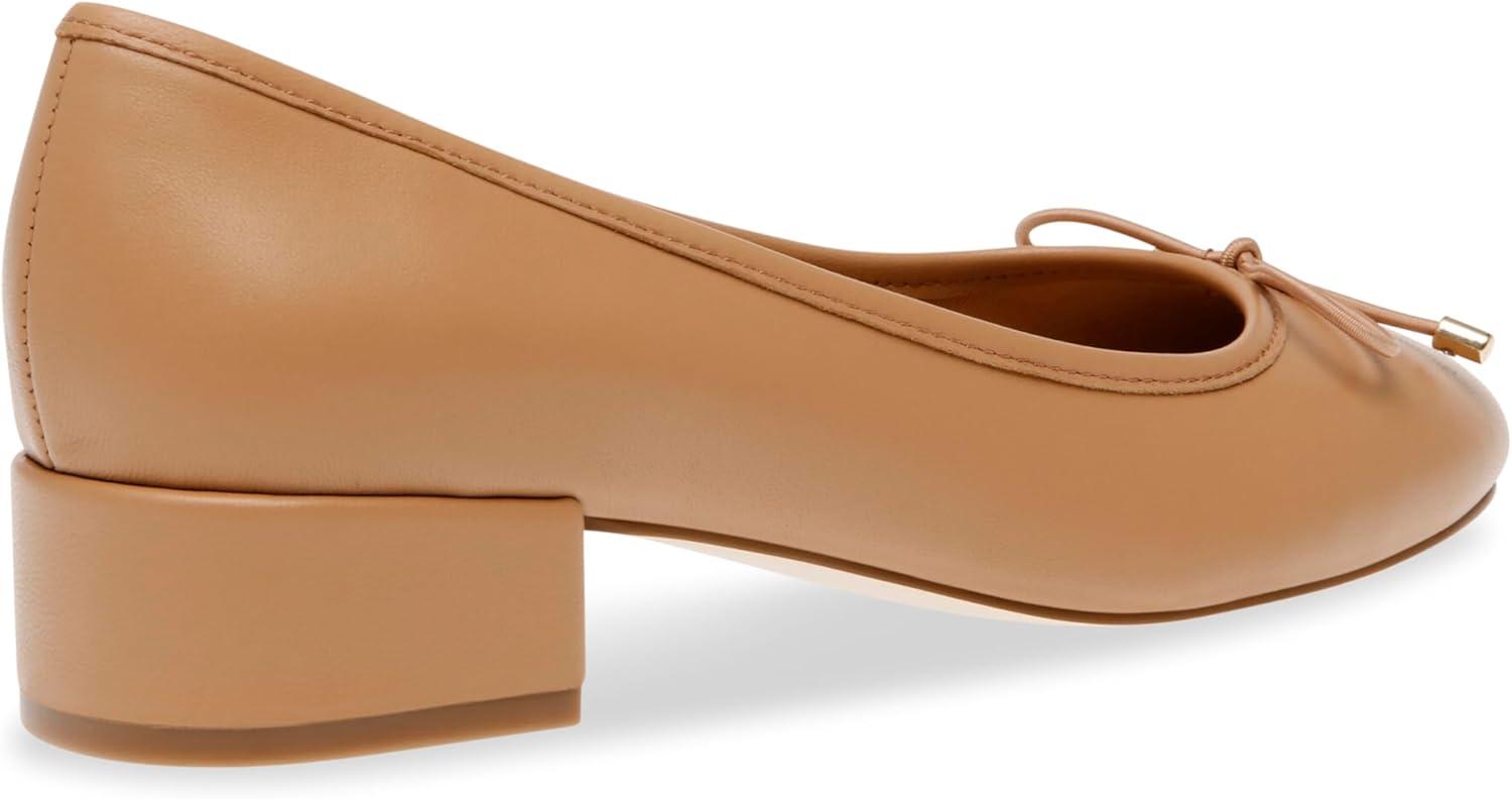 imageSteve Madden Womens Cherish Leather Slip On Loafer HeelsTan Leather