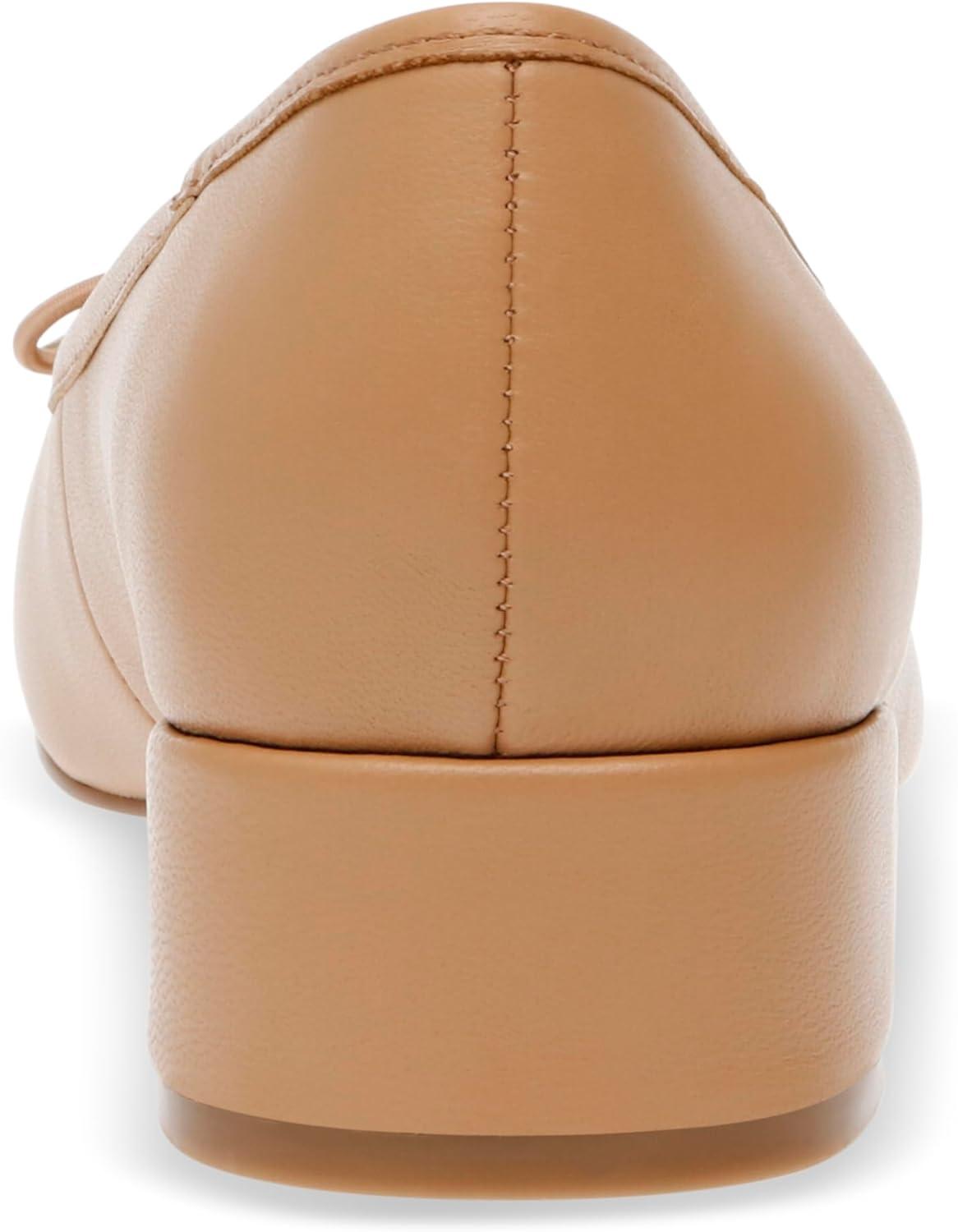 imageSteve Madden Womens Cherish Leather Slip On Loafer HeelsTan Leather