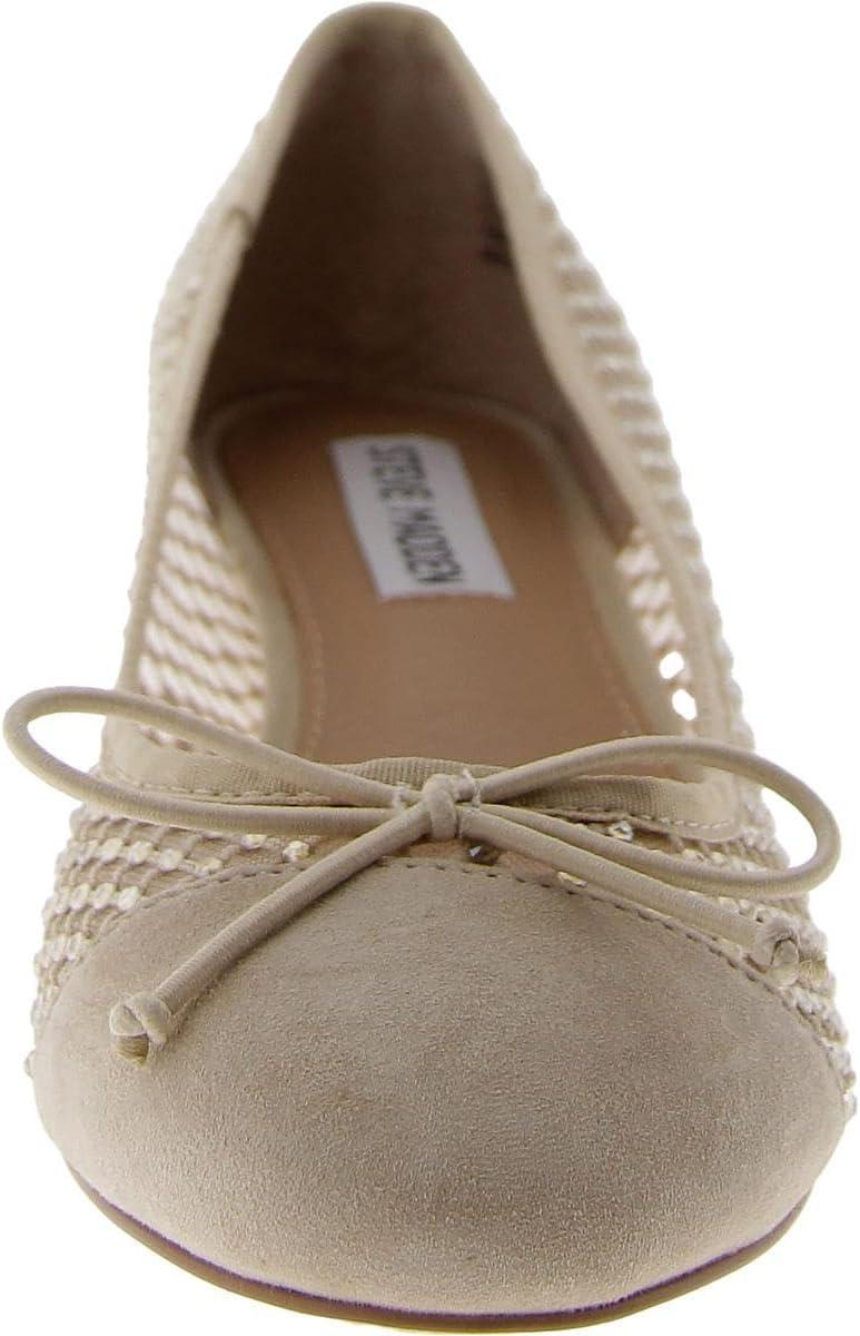 imageSteve Madden Womens Cherish Leather Slip On Loafer HeelsTan Mesh