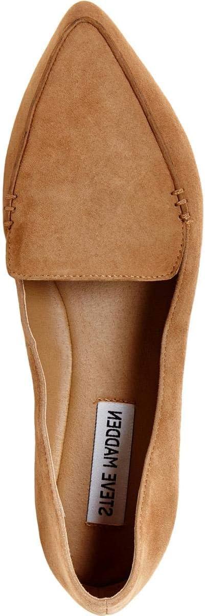 imageSteve Madden Womens Feather Loafer FlatCamel Suede