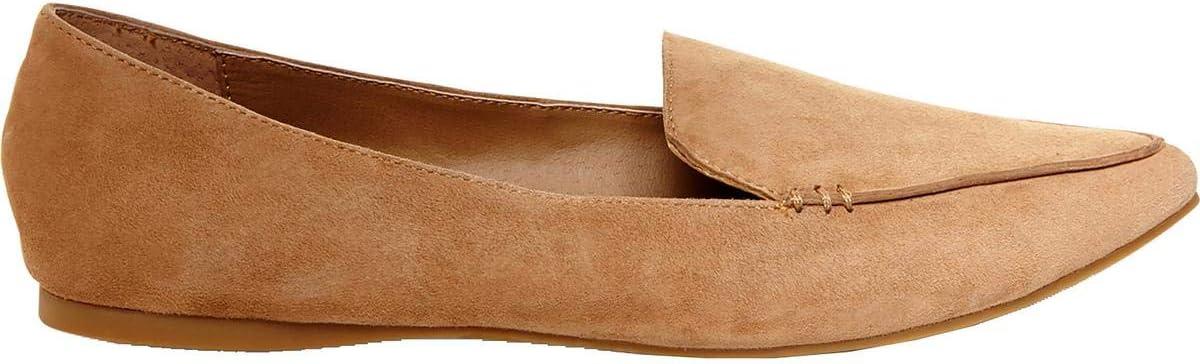 imageSteve Madden Womens Feather Loafer FlatCamel Suede