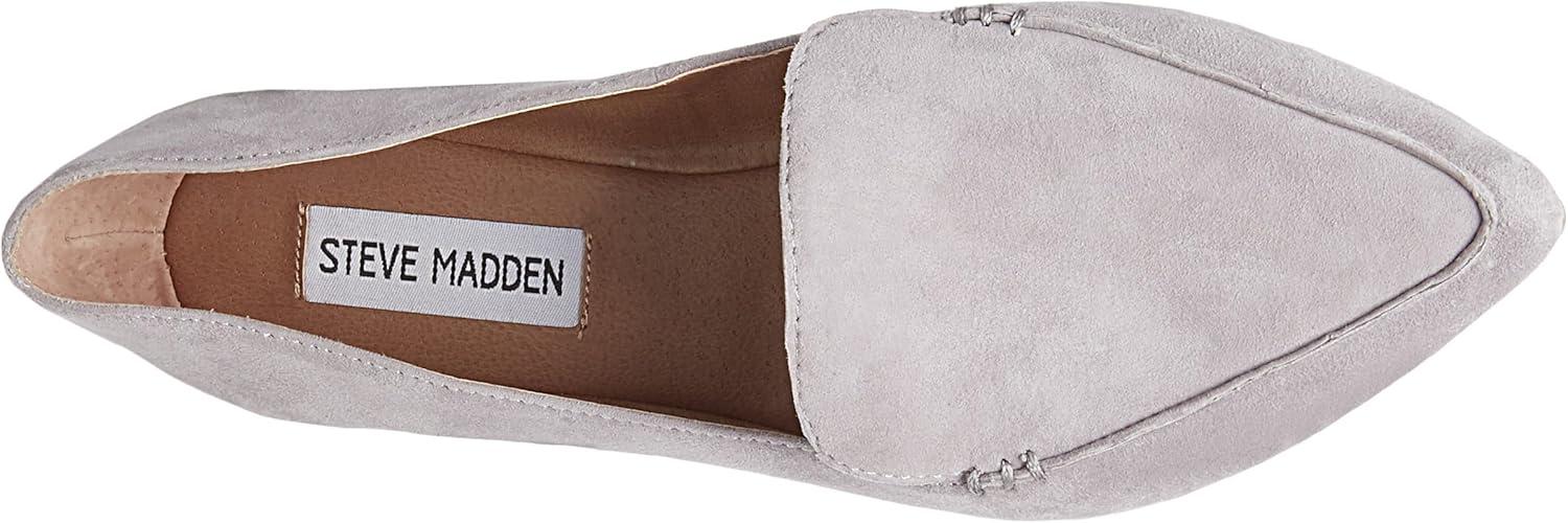 imageSteve Madden Womens Feather Loafer FlatGrey Suede