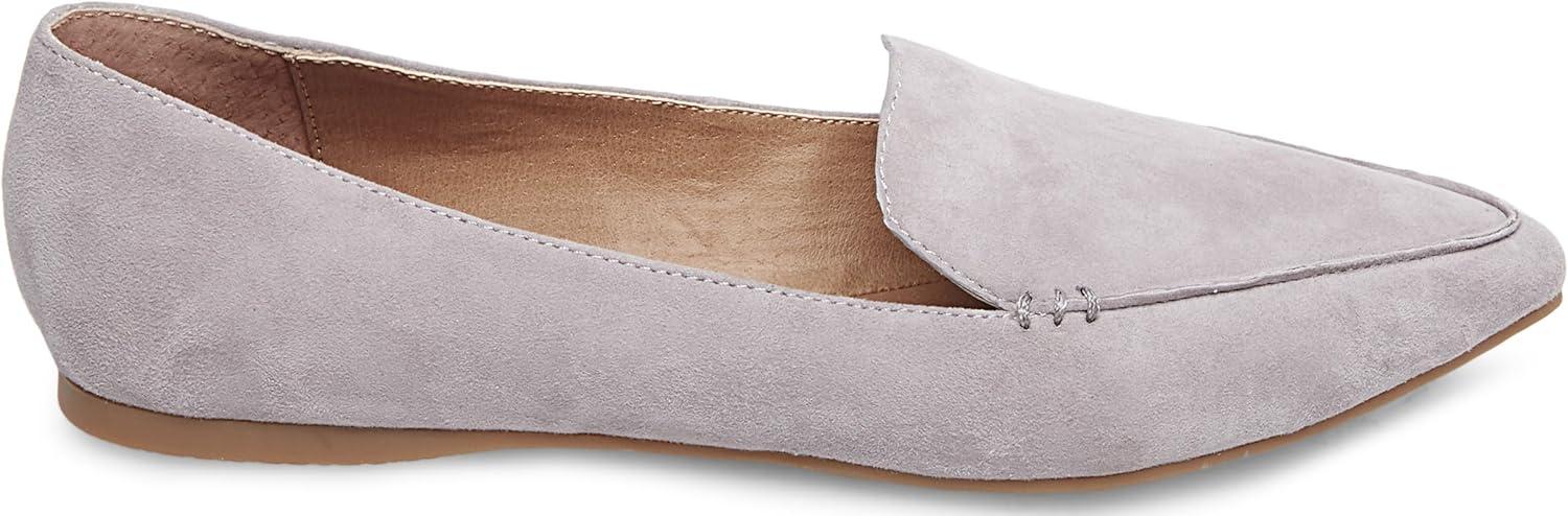 imageSteve Madden Womens Feather Loafer FlatGrey Suede
