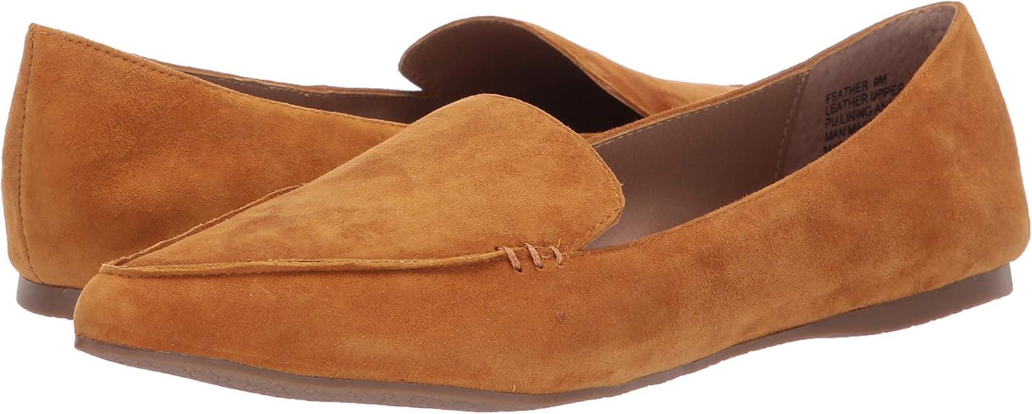 imageSteve Madden Womens Feather Loafer FlatMustard Suede