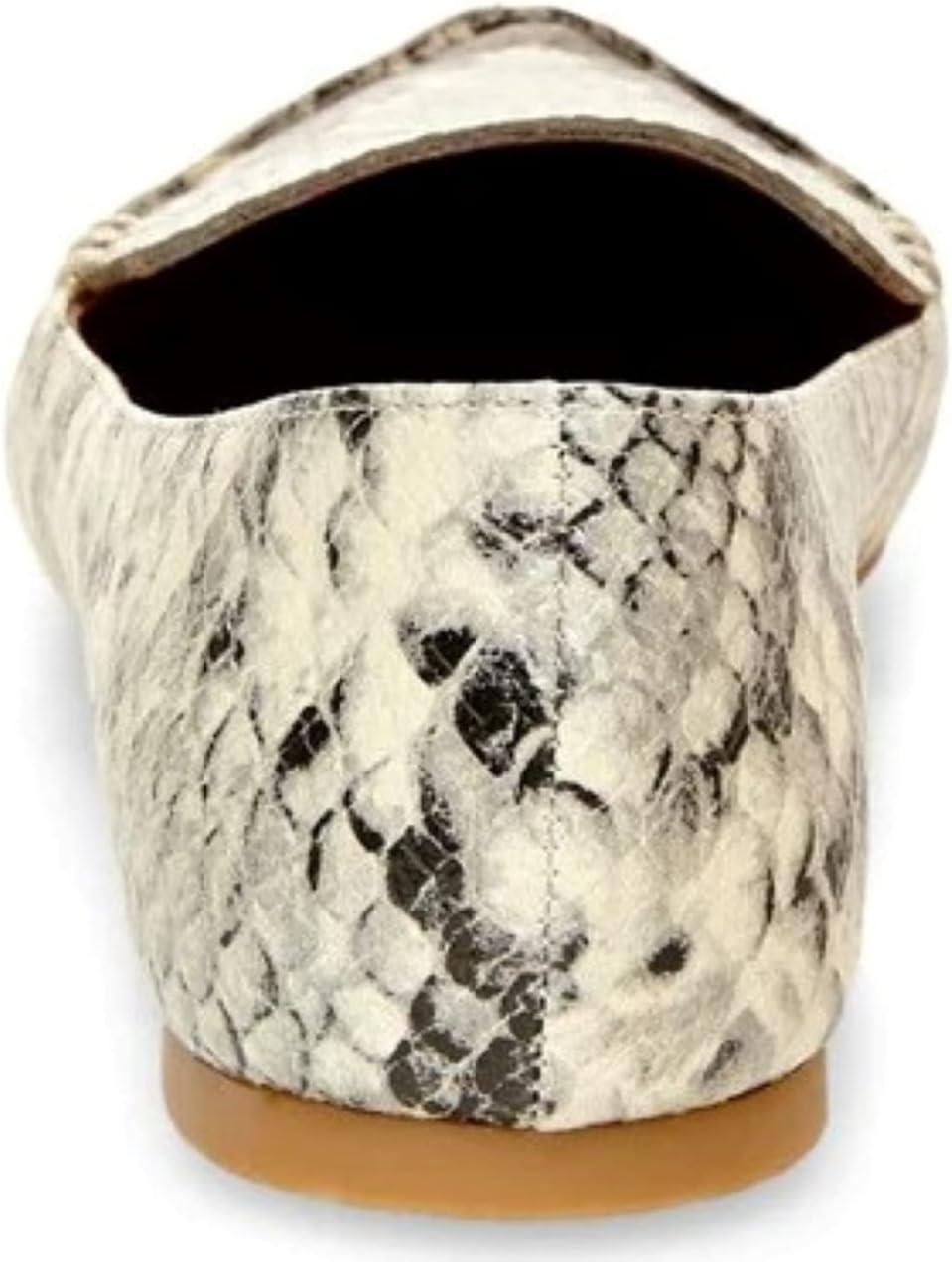 imageSteve Madden Womens Feather Loafer FlatNatural Snake