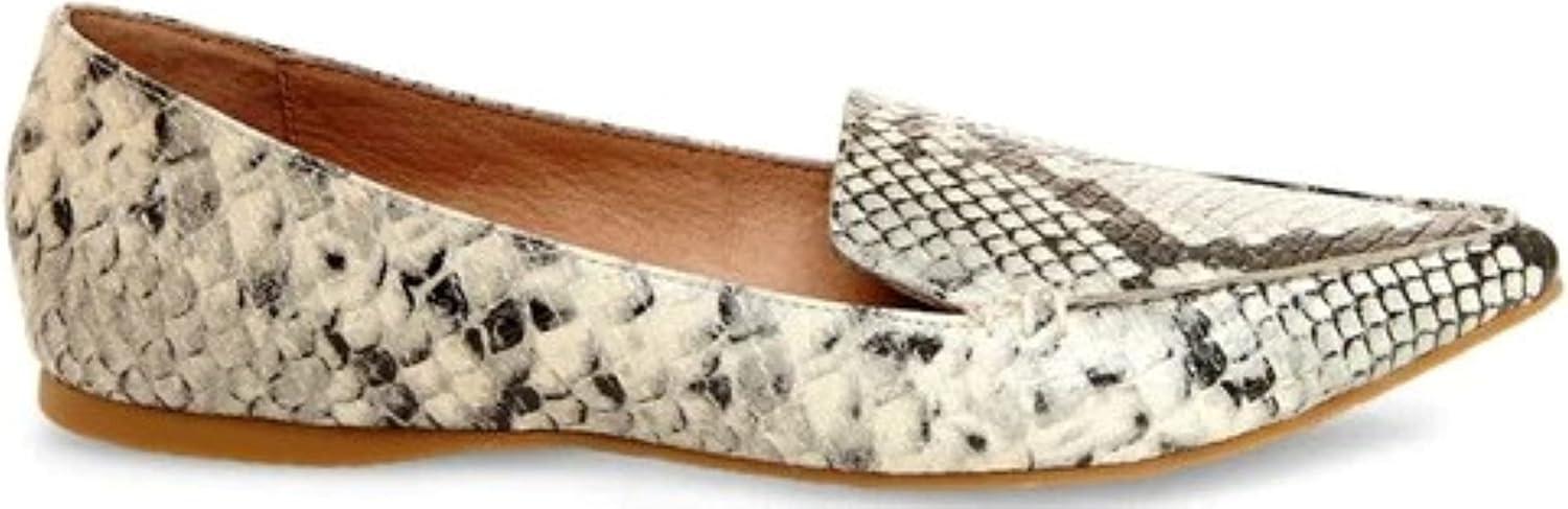 imageSteve Madden Womens Feather Loafer FlatNatural Snake