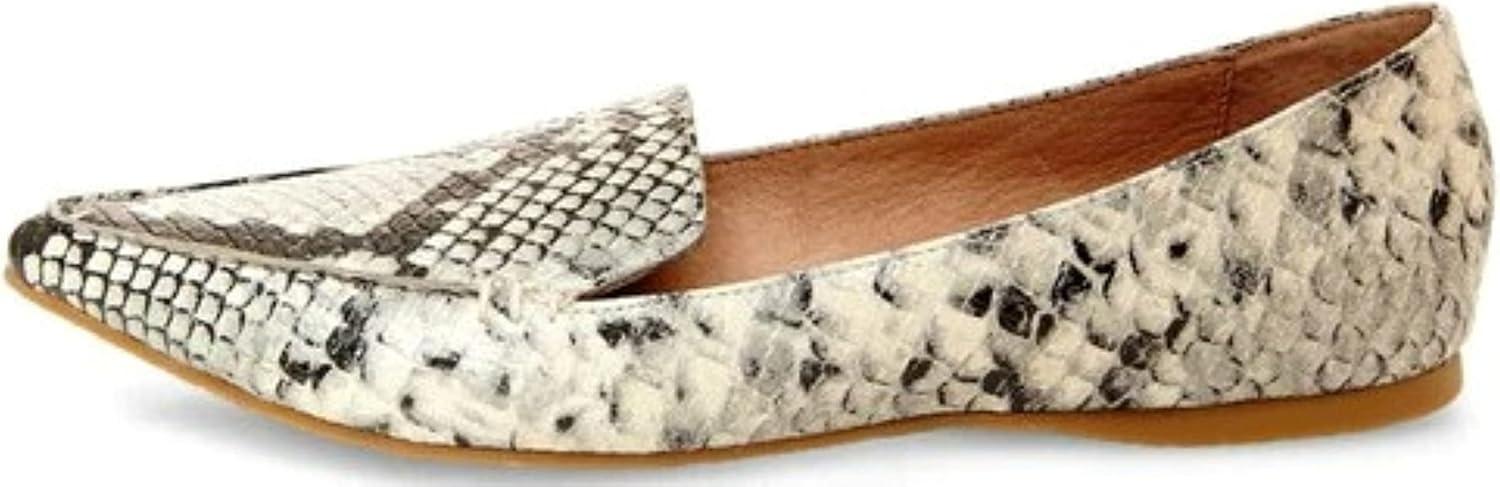 imageSteve Madden Womens Feather Loafer FlatNatural Snake