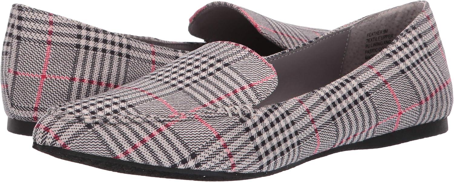 imageSteve Madden Womens Feather Loafer FlatPlaid